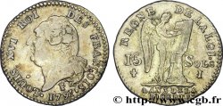 LOUIS XVI 15 sols dit  au génie , type FRANÇOIS 1791 Limoges VF