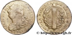 LOUIS XVI (MONARQUE CONSTITUTIONNEL)  2 sols dit &nbsp;au faisceau&nbsp;, type FRANÇOIS 1792 Strasbourg