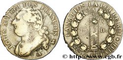 LOUIS XVI (MONARQUE CONSTITUTIONNEL)  12 deniers dit &nbsp;au faisceau&nbsp;, type FRANÇOIS 1792 Paris, Monnaie du Louvre TB+