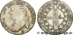 LOUIS XVI (MONARQUE CONSTITUTIONNEL)  12 deniers dit  au faisceau , type FRANCOIS 1792 Bayonne B/TB