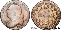 LOUIS XVI 12 deniers dit  au faisceau , type FRANCOIS 1792 Perpignan SGE
