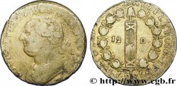 LA CONVENTION 12 deniers dit &nbsp;au faisceau&nbsp;, type FRANCOIS 1793 Nantes