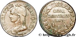 Cinq centimes Dupré, grand module 1799 Lyon F.115/69 TTB 