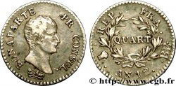 Quart (de franc) Bonaparte Premier Consul 1804 Strasbourg F.157/2