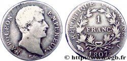 1 franc Napoléon Empereur, Calendrier grégorien 1807 Limoges F.202/12