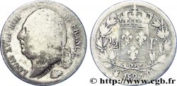 1/2 franc Louis XVIII 1824 La Rochelle F.179/46 VG 