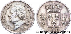 1/4 franc Louis XVIII 1817 Lille F.163/11 TTB 