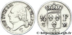 1/4 franc Louis XVIII 1824 Toulouse F.163/34