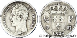 1/4 franc Charles X 1829 Toulouse F.164/36 TB 