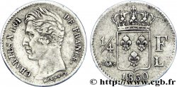 1/4 franc Charles X 1830 Bayonne F.164/41 TTB 