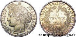 5 francs Cérès, IIe République 1851 Paris F.327/7 SUP 