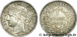 1 franc Cérès, IIe République 1851 Paris F.211/9 TTB 