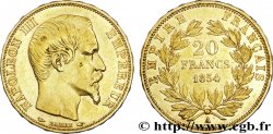 20 francs or Napoléon III, tête nue 1854 Paris F.531/2