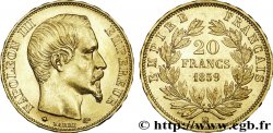 20 francs or Napoléon III, tête nue 1859 Strasbourg F.531/16