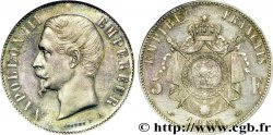 5 francs Napoléon III, tête nue, main-chien 1855 Paris F.330/2 SUP 