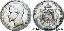 5 francs Napoléon III, tête nue 1857 Paris F.330/10 VF 