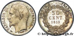 50 centimes Napoléon III, grosse tête, frappe d épreuve 1853 Paris F.186/1