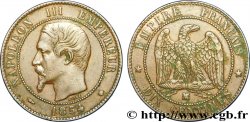 Dix centimes Napoléon III, tête nue 1854 Marseille F.133/17 TTB 