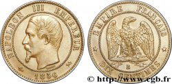 Dix centimes Napoléon III, tête nue 1856 Rouen F.133/35 TTB 