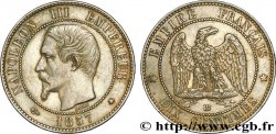 Dix centimes Napoléon III, tête nue 1857 Strasbourg F.133/43