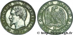 Cinq centimes Napoléon III, tête nue, différent levrette 1855 Marseille F.116/26