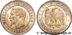 Deux centimes Napoléon III, tête nue 1854 Lille F.107/18