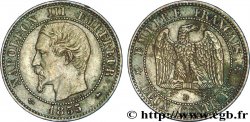 Deux centimes Napoléon III, tête nue, différent ancre, petit D et petit lion 1855 Lyon F.107/32