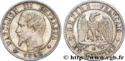 Un centime Napoléon III, tête nue 1856 Strasbourg F.102/28 TTB 