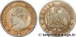 Un centime Napoléon III, tête nue 1857 Rouen F.102/34 SUP 