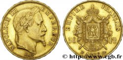 50 francs or Napoléon III, tête laurée 1866 Strasbourg F.548/7 TTB 