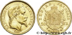 20 francs or Napoléon III, tête laurée 1865 Strasbourg F.532/12