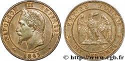 Dix centimes Napoléon III, tête laurée 1865 Paris F.134/16 SPL 