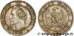 Deux centimes Napoléon III, tête laurée, petit BB 1862 Strasbourg F.108A/5