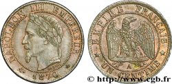 Un centime Napoléon III, tête laurée 1870 Paris F.103/8 VZ 