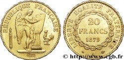 20 francs or Génie, Troisième République, ancre non barrée 1879 Paris F.533/7