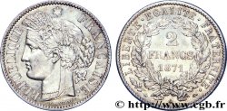 2 francs Cérès, avec légende, petit A 1871  Paris F.265/5 SUP 