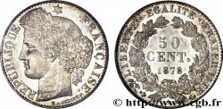 50 centimes Cérès, Troisième République 1878 Paris F.189/8