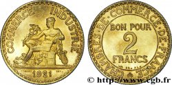 2 francs Chambres de Commerce 1921  F.267/3 SUP 