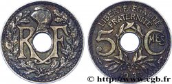 5 centimes Lindauer, petit module 1933  F.122/16