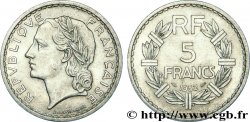 5 francs Lavrillier, aluminium 1952  F.339/22 AU 