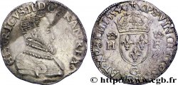 HENRI II Teston à la tête nue, 1er type 1554 Poitiers TTB+