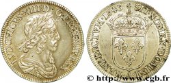 LOUIS XIII LE JUSTE Quart d écu, buste drapé et cuirassé (2e buste de Jean Warin) 1643 Paris, Monnaie de Matignon SUP
