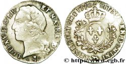 LOUIS XV &nbsp;THE WELL-BELOVED&nbsp; Dixième d&nbsp;écu aux branches d’olivier, tête ceinte d’un bandeau 1770 Pau