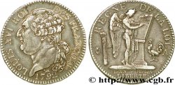 LOUIS XVI (MONARQUE CONSTITUTIONNEL)  Demi-écu dit &nbsp;au génie&nbsp;, type FRANÇOIS 1792 Paris TTB+