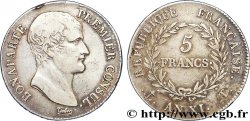 5 francs Bonaparte Premier Consul 1803 Nantes F.301/8
