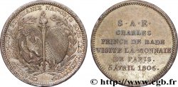 Monnaie de visite, module de 2 francs, pour Charles de Bade 1806 Paris VG.1508 