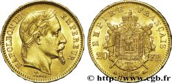 20 francs or Napoléon III, tête laurée 1862 Paris F.532/3