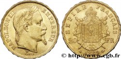 20 francs or Napoléon III, tête laurée 1869 Paris F.532/20
