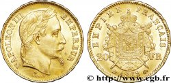 20 francs or Napoléon III, tête laurée, grand BB 1869 Strasbourg F.532/22