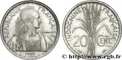 III REPUBLIC - INDOCHINE Pré-série avec le mot Essai 20 centimes, 6,8 g ? 1939 Paris
